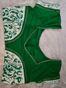 Green Checked Blouse