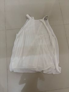 h&amp;m white halter neck top