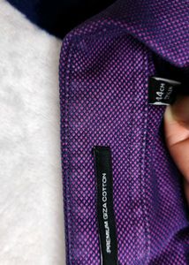 Van Heusen Men Regular Fit Purple Wedding Shirt