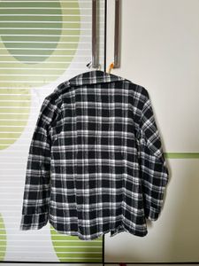 Black &amp; White Flannel Shirt