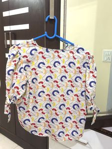 Stylish ONLY Printed White Top