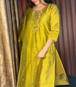 Lime Mustard Heavy Suit Set