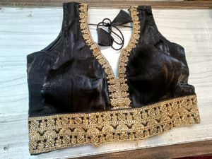 Embroidered Black Blouse