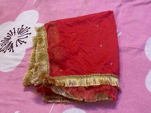 Red &amp; Gold Dupatta