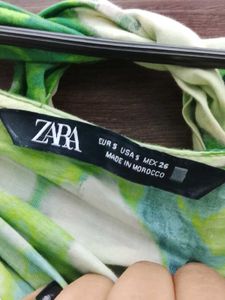 Green Tie-Dye Tube Top