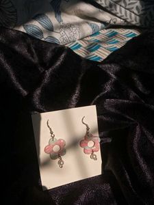 pearl cotton candy earrings