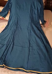 Biba A-line Kurti Set With Yoke Work