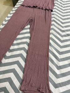 V Cute Coord Set With Rusty Pink Color