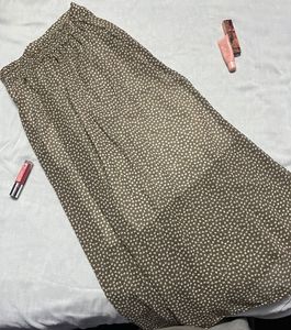 Patterned Midi Skirt