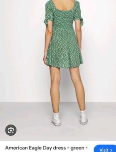 Green Floral Day Dress