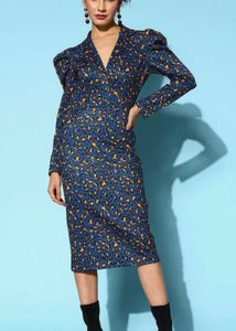 Leopard Print Midi Dress