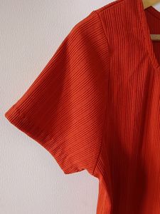 Red Colour Cotton Top