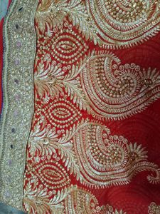 Tranding Wedding Party Bride Mirror Work Saree Set