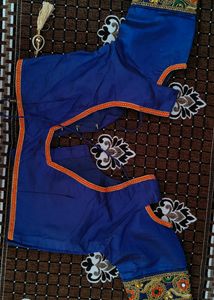 💟 Orange &amp; Blue Saaree 💟