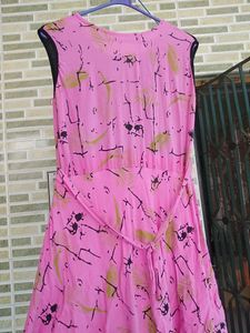 Pink &amp; Black Daily Wear Dress