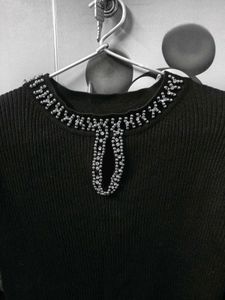 Black Stone Work Dress