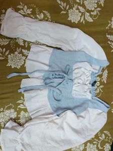 Romantic Korean Style Blouse &amp; Vest Set