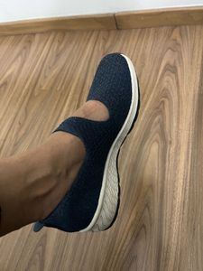 Skechers Navy Mary Jane Sneakers