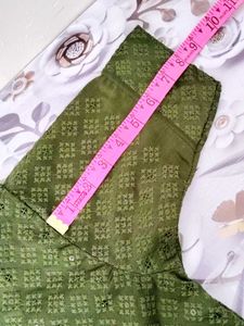 Embroidery Green Kurta