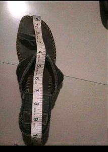 Used Denim Heels