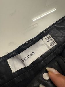 Black Faux Leather Pants