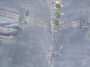 Patched Denim Jeans