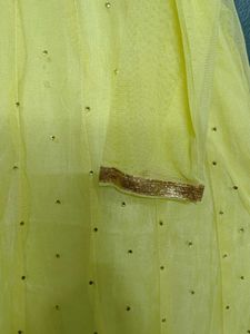 Bright flowing kurta with Dupatta