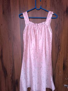 Cute Pink Nighty with Print