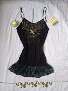 Black Embellished Top