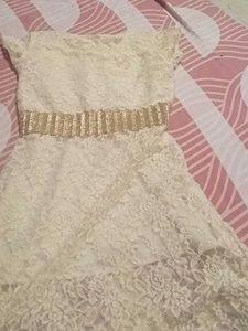 Cream Lace Dress
