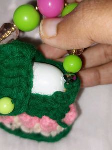 Crochet Beaded Mini Earbud Cover 🌸