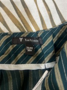 Striped Wide-Leg Trousers