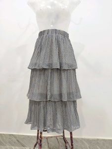 Tiered Midi Skirt