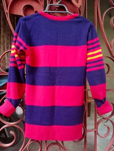 Red And Blue Checked Sweater