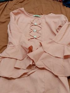 Pink Long Sleeve Blouse