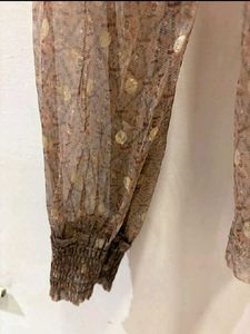 Beautiful  Polka Dot sheer Top