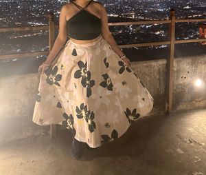 Floral Print Skirt