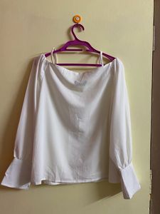 New Harpa White Off Shoulders Top - XL Size