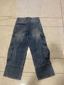 Zara Denim Cargo Pants for men and woman unisex