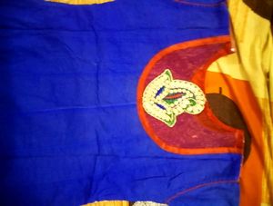 Blue Embroidery Work Frock