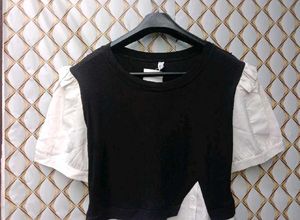 New With Tag Asthetic Korean Cute Double Top