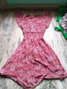 Patterned Mini Dress