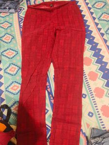 Red Plaid Leggings