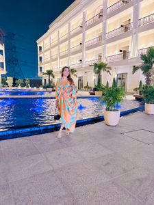 Orange beautiful kaftan
