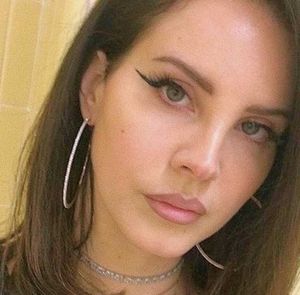 lana del rey hoops silver