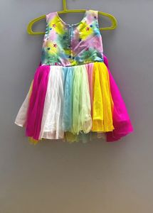 Rainbow Tulle Dress