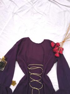 Desi Y2k Corset Georgette Kurti💜