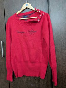 Tommy Hilfiger Red Knit Sweater