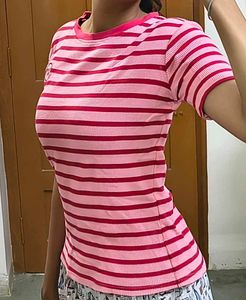 Striped Pink Tee