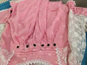 Pink Top with Lace Detail